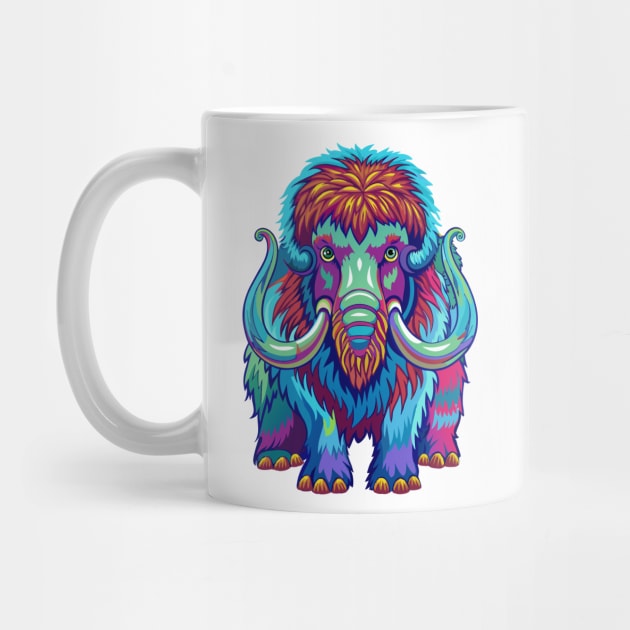 Psychedelic Woolly Mammoth by The WYLD Tribe